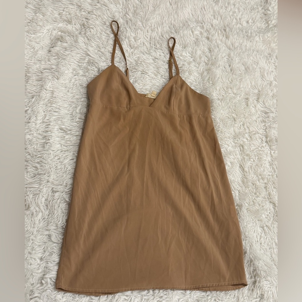 For love and lemons tan slip dress AA